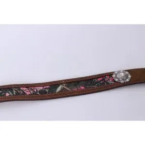 Justin pink camouflage belt with bling Justin Boots | Accessories | Justin Rhinestone Camo Queen  main image 2